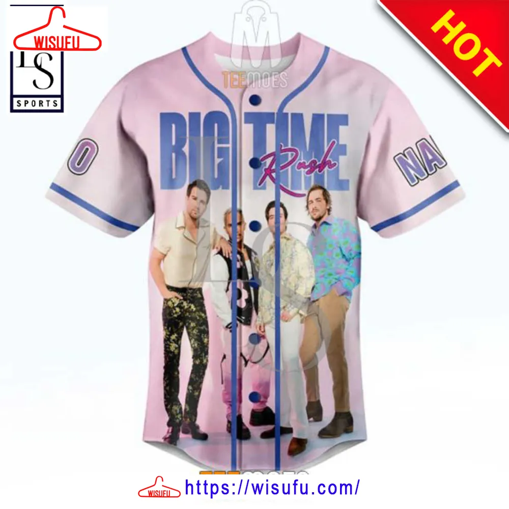 Big Time Rush Can't Get Enough Tour 2023 Baseball Jersey, New Fashion Gifts