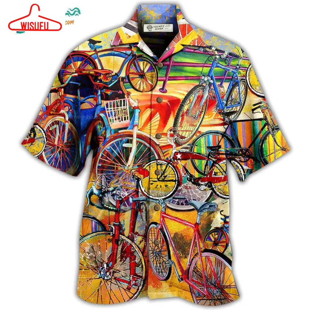 Bike All I Need Is A Bike Hawaiian Shirt- Wisufu Aloha