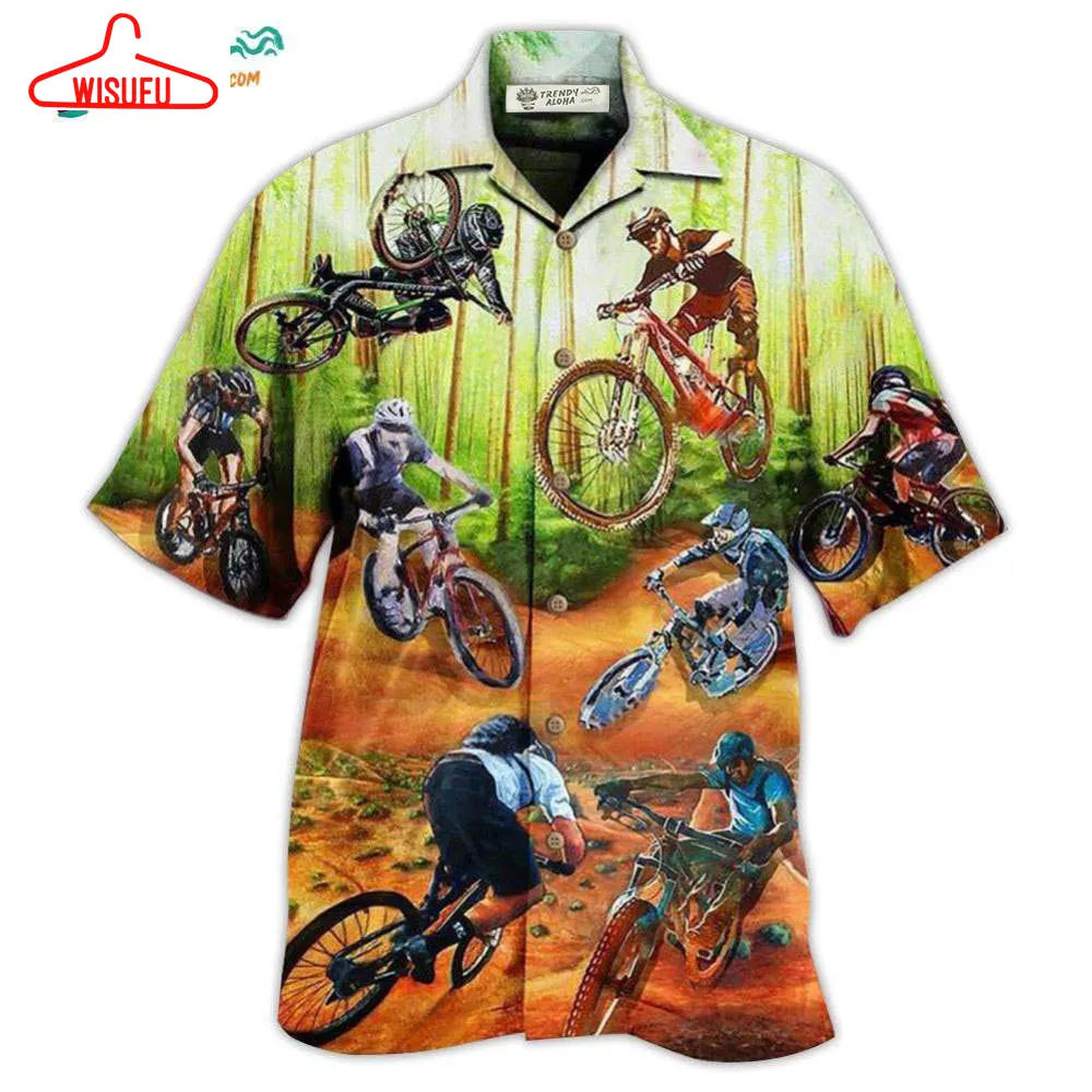 Bike Cycling I Would Rather Be On The Trails Hawaiian Shirt- Wisufu Aloha