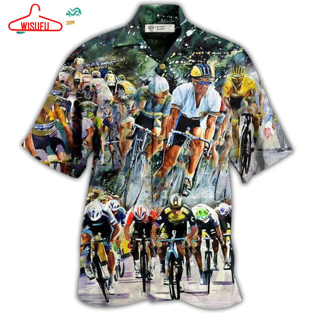 Bike Just Enjoy The Ride Road Bicycle Racing So Funny Hawaiian Shirt- Wisufu Aloha