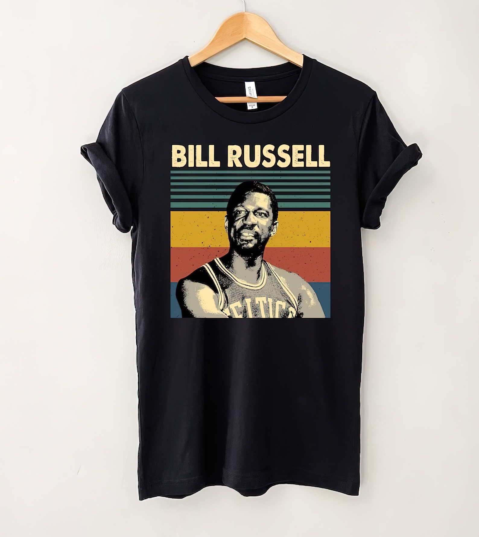 Bill Russell Vintage T-Shirt, Basketball Fan Lover Shirt, Gift Tee For You And Friends-gigapixel-standard-scale-2_00x