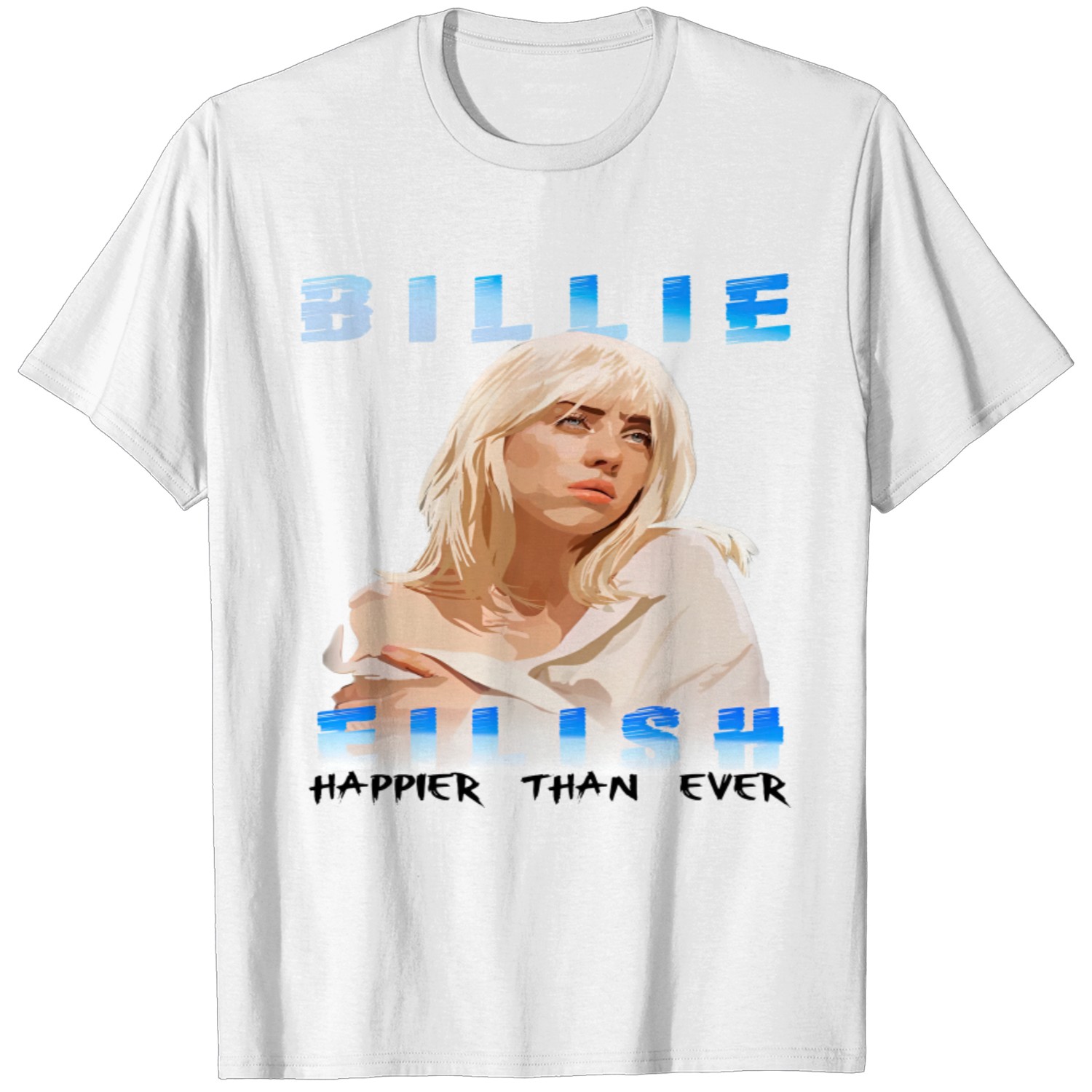 Billie Eilish Design T-shirt Retro Vintage T-shirt