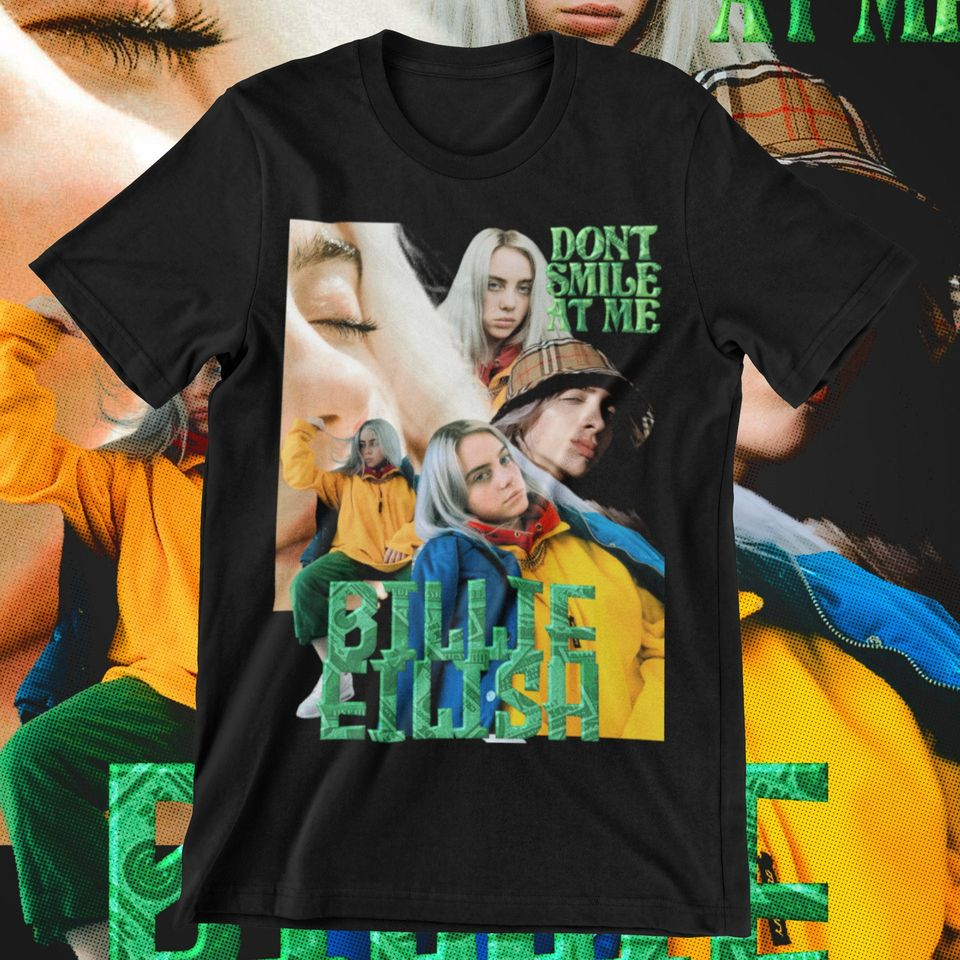 Billie Eilish Don't Smile At Me Tee, Bootleg Concert T-Shirt