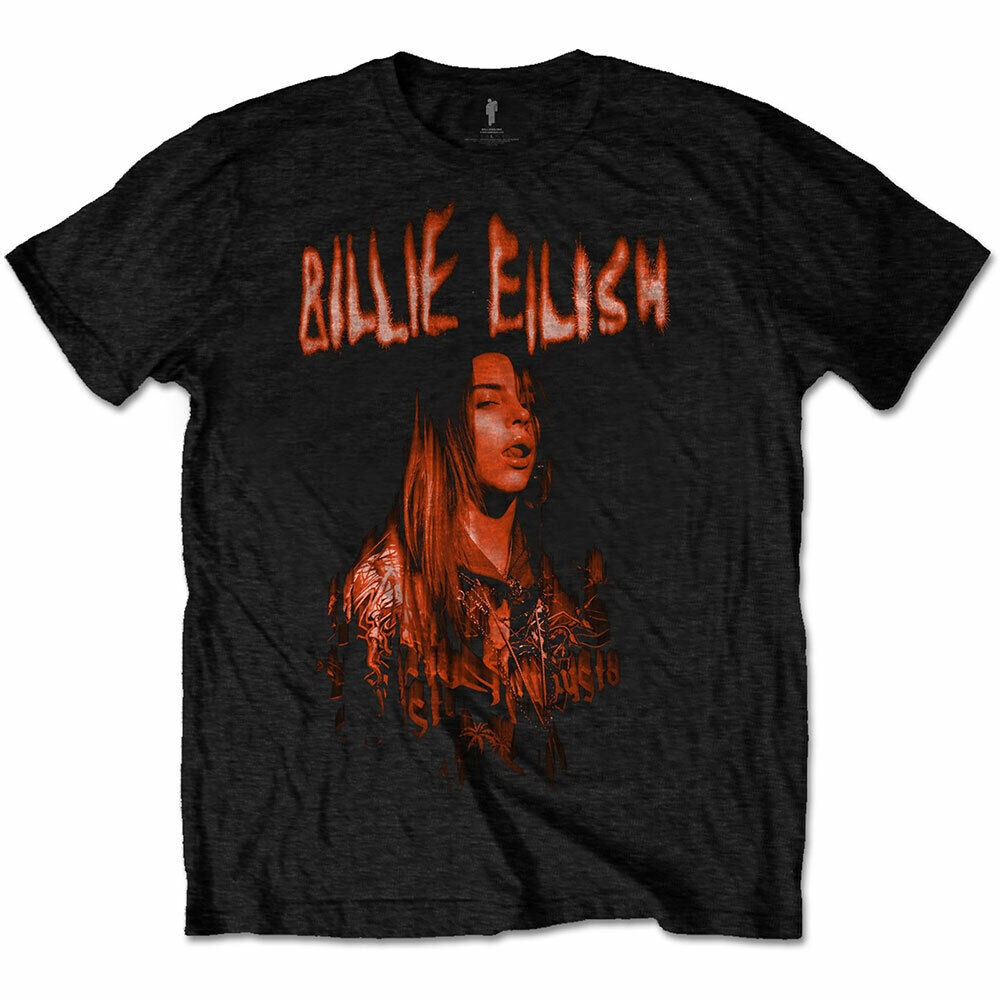 Billie Eilish Spooky Logo Official Tee T-Shirt Mens Unisex