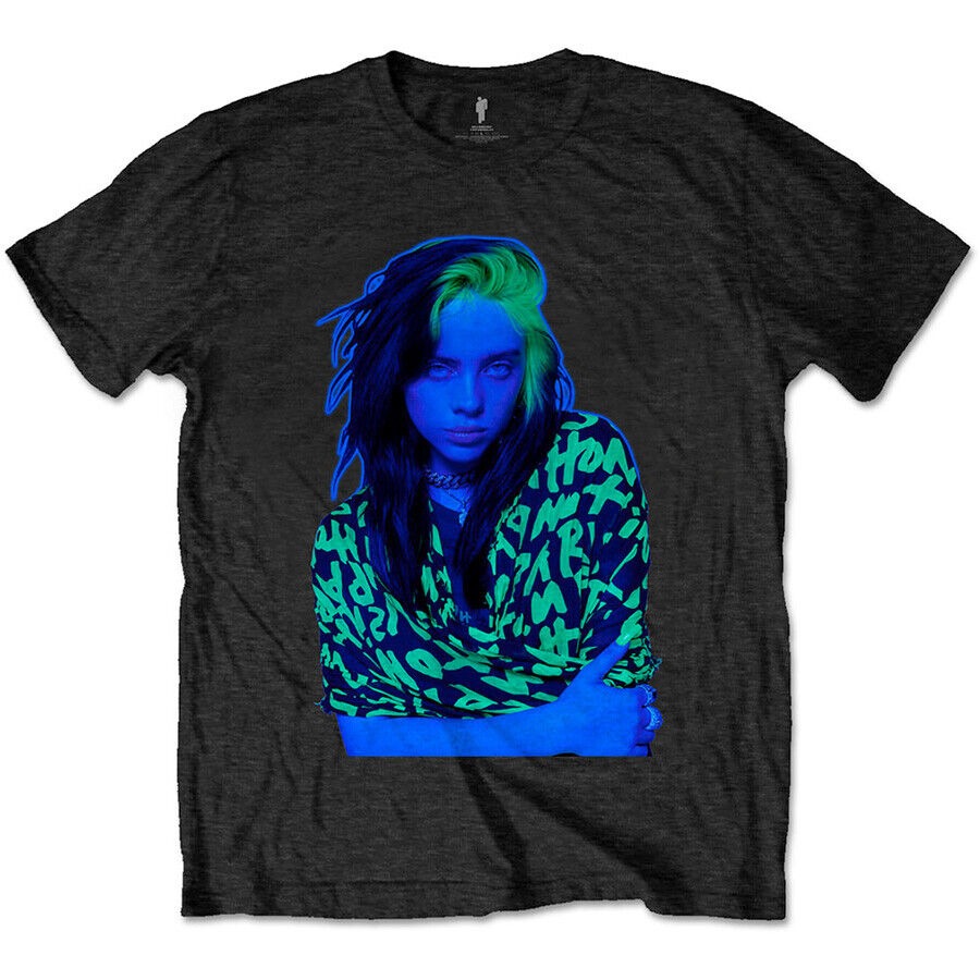 Billie Eilish-Press Photo-Black T-shirt