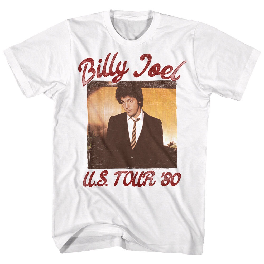 Billy Joel T-Shirt US Tour 1980 White Tee