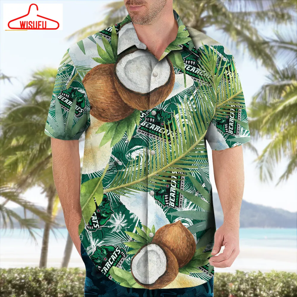 Binghamton Bearcats Coconut Tropical Hawaiian Shirt, New Fashion Gifts