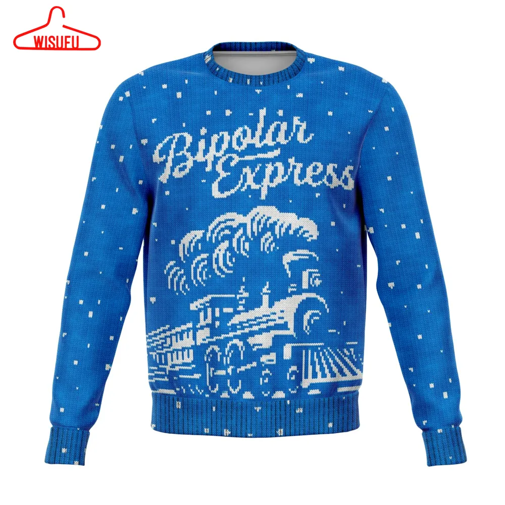 Bipolar Express, All Over Print 3d Ugly Christmas Sweater, New Winter Shirt Gift For Family