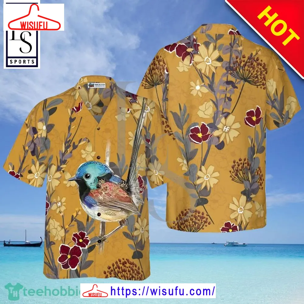 Bird And Flower Hawaiian Shirt, New Fashion Gifts