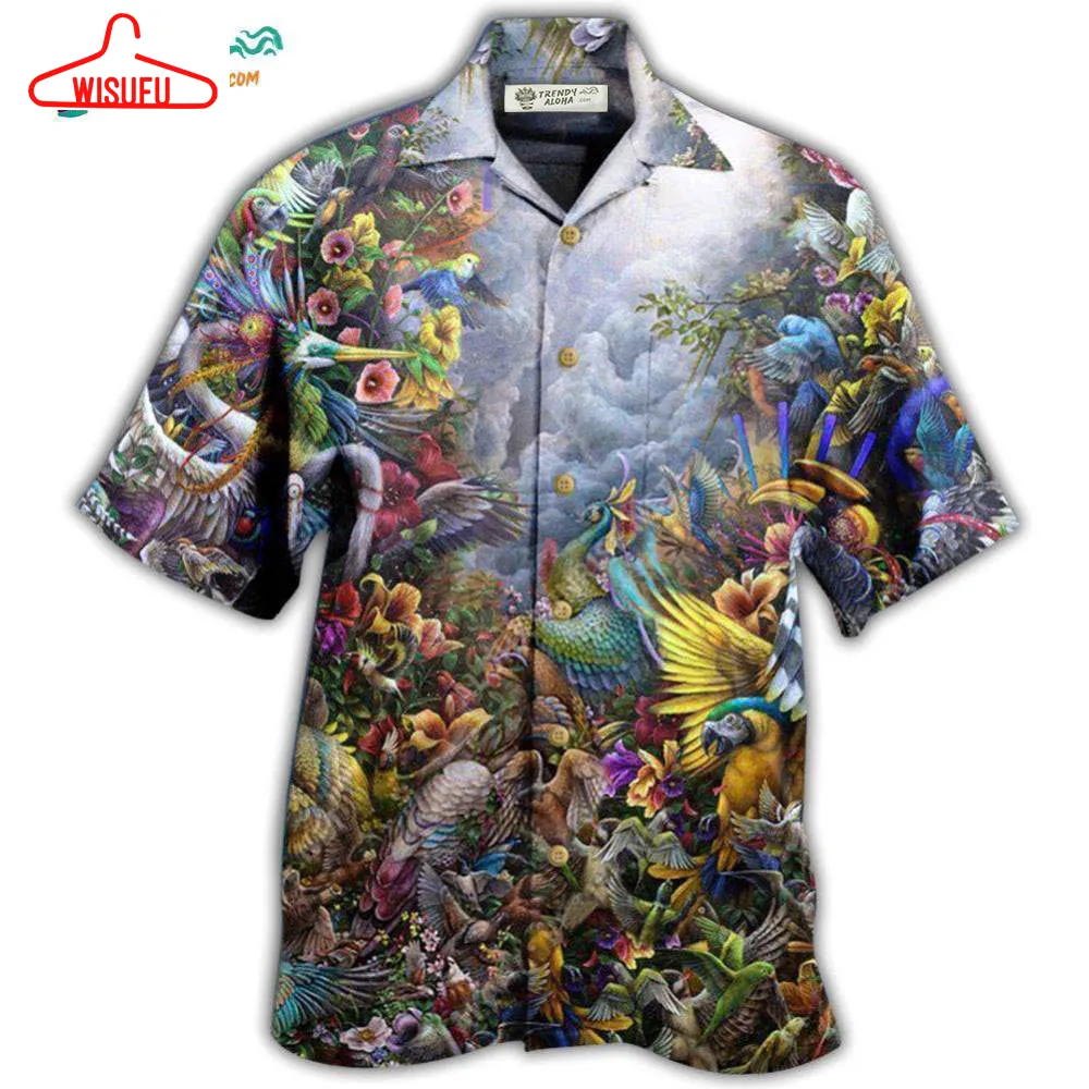 Bird Heaven Amazing Garden Hawaiian Shirt- Wisufu Aloha