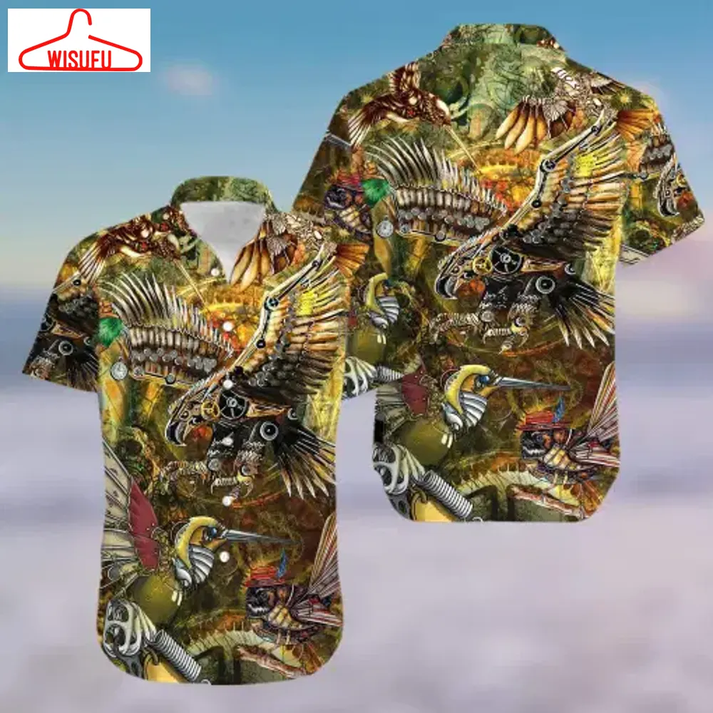 Birds Hawaiian Shirt - Unisex - Adult - Hw5986, New Hawaiian Holiday Outfits, New Fashion Gifts