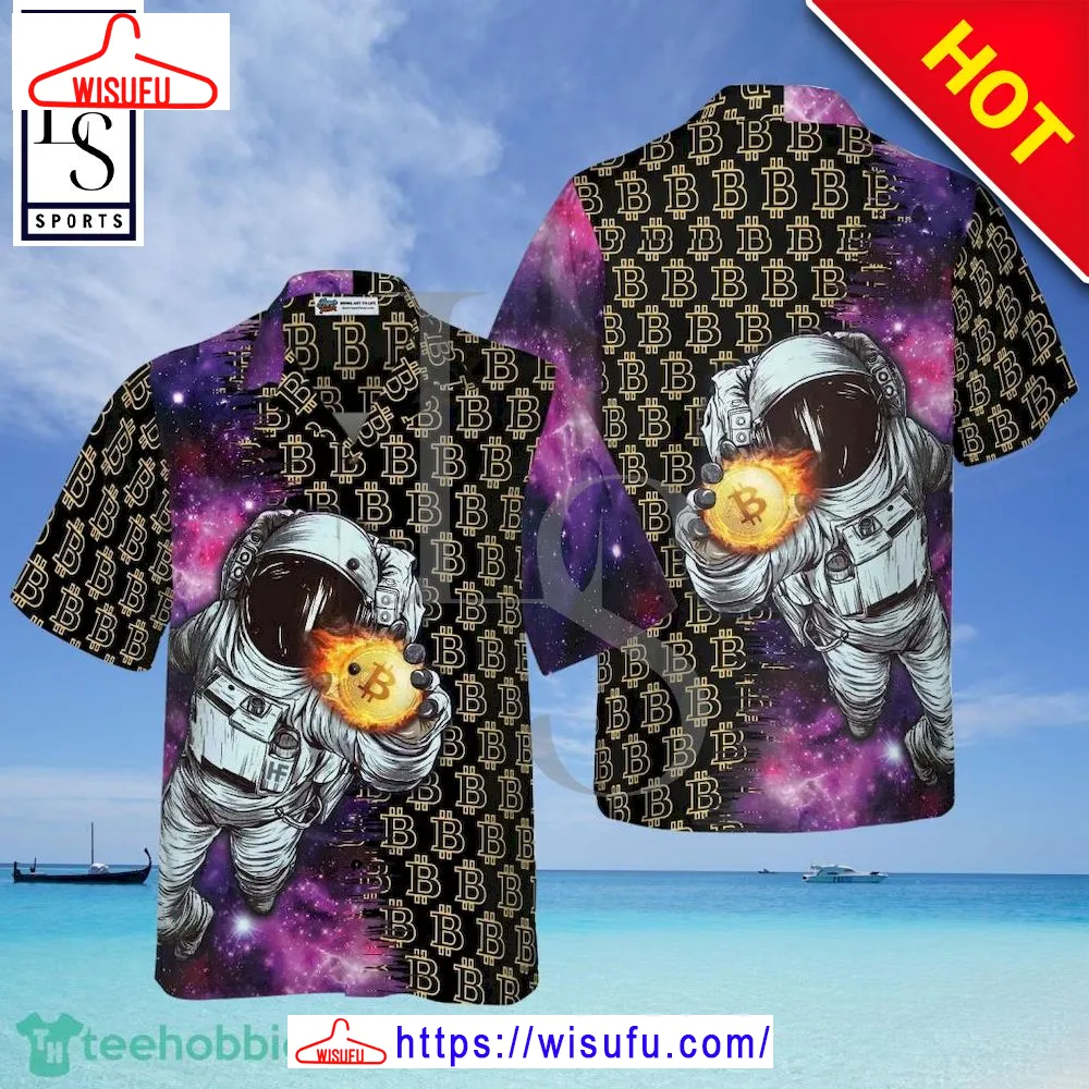 Bitcoi-n In The Galaxy Hawaiian Shirt, New Fashion Gifts