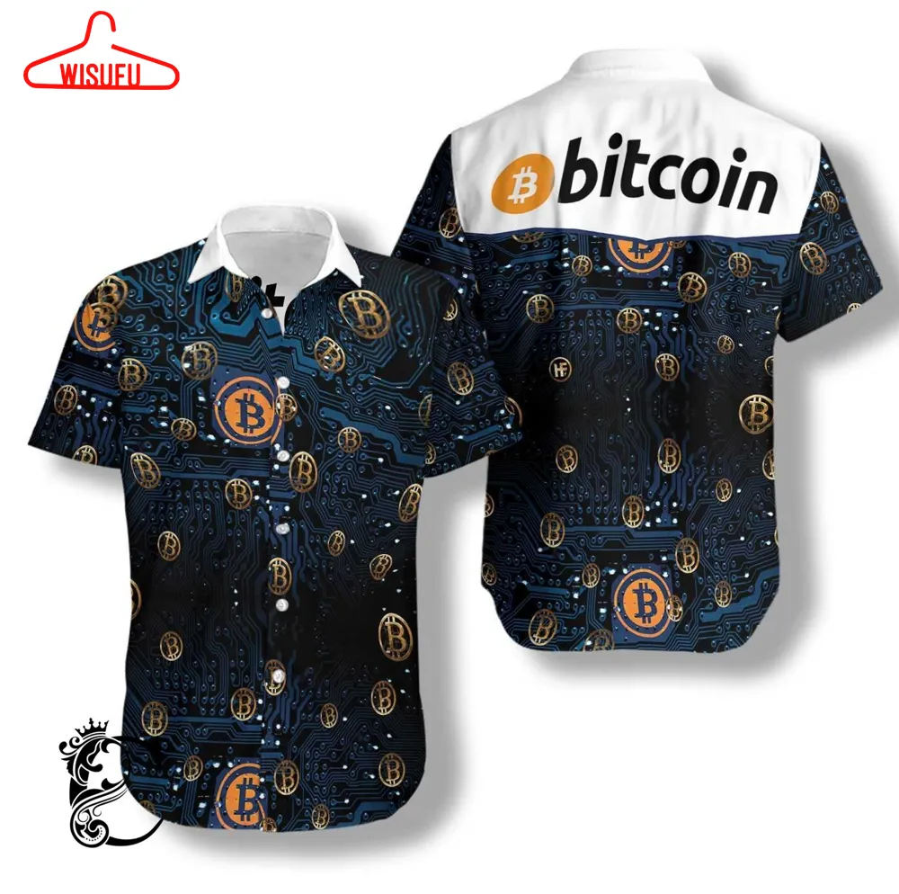 Bitcoin Logo Hawaiian Shirt, New Hawaiian Holiday Outfits, New Fashion Gifts