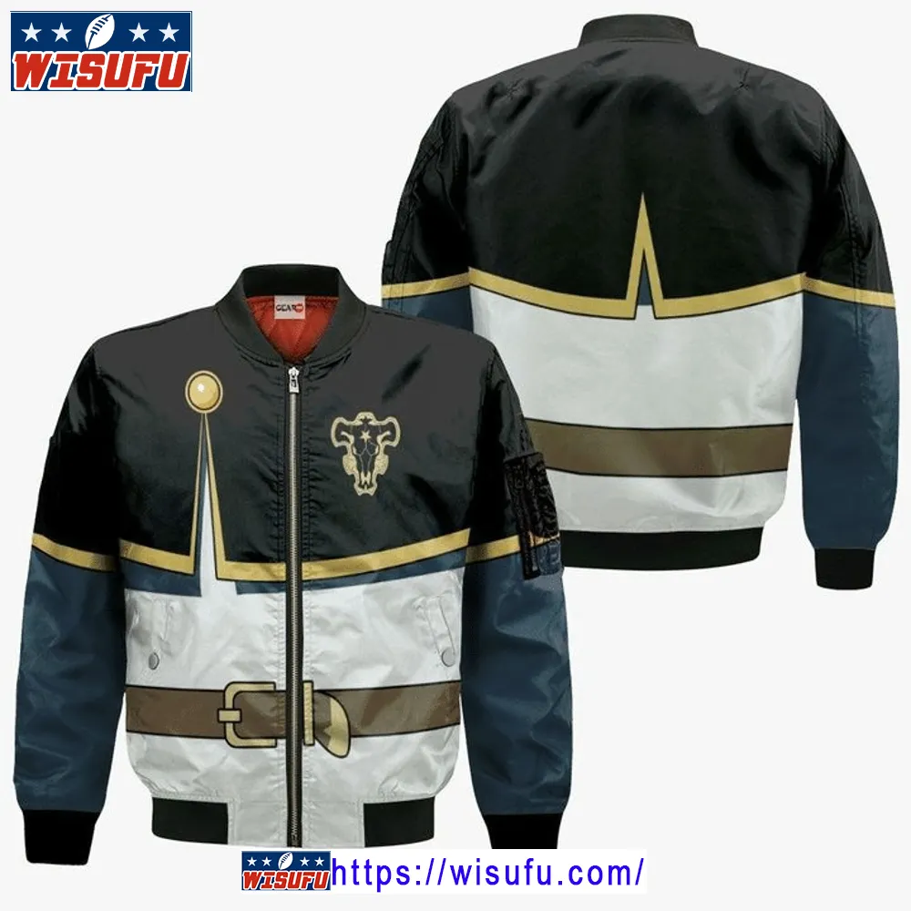 Black Bull Astab Black Clover Anime Manga Bomber Jacket