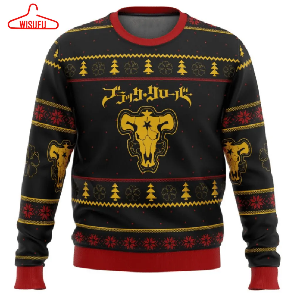 Black Clover Anime 5 Ugly Sweater Gifts, Black Clover Anime Gift Fan Ugly Sweater