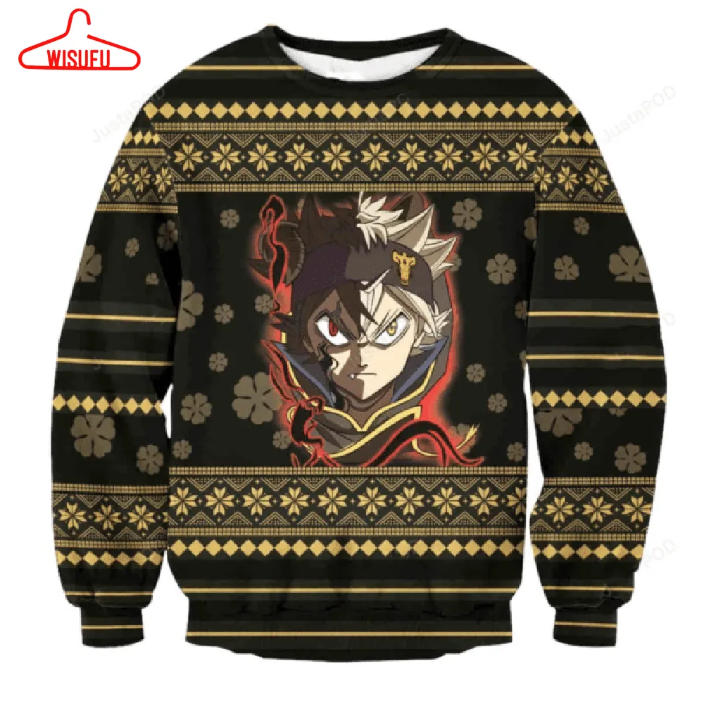 Black Clover Anime 7 Ugly Sweater Gifts, Black Clover Anime Gift Fan Ugly Sweater