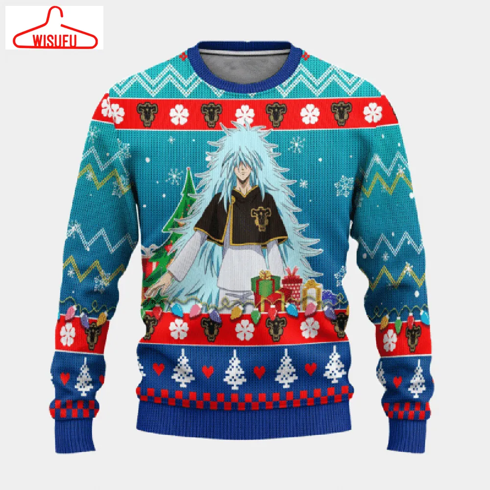 Black Clover Anime Henry Legolant 22 Ugly Sweater Gifts, Black Clover Anime Gift Fan Ugly Sweater