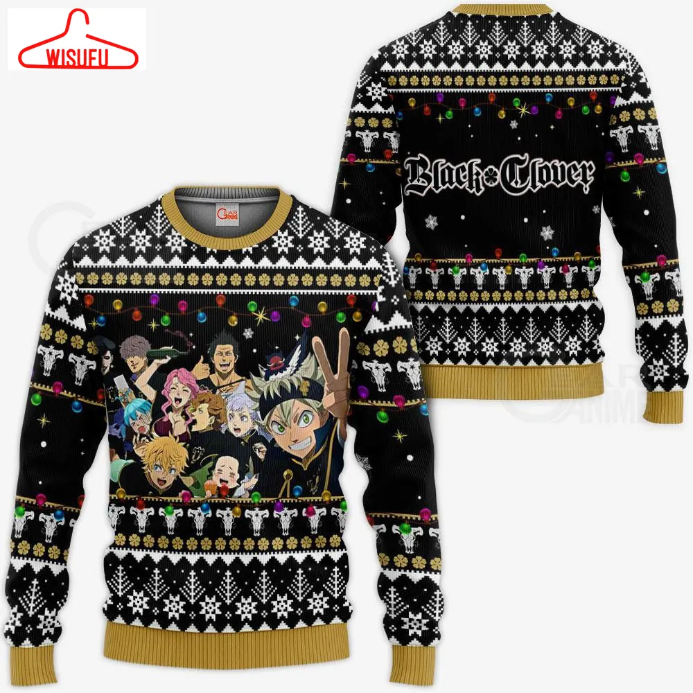 Black Clover Black Bull Ugly Christmas Sweater