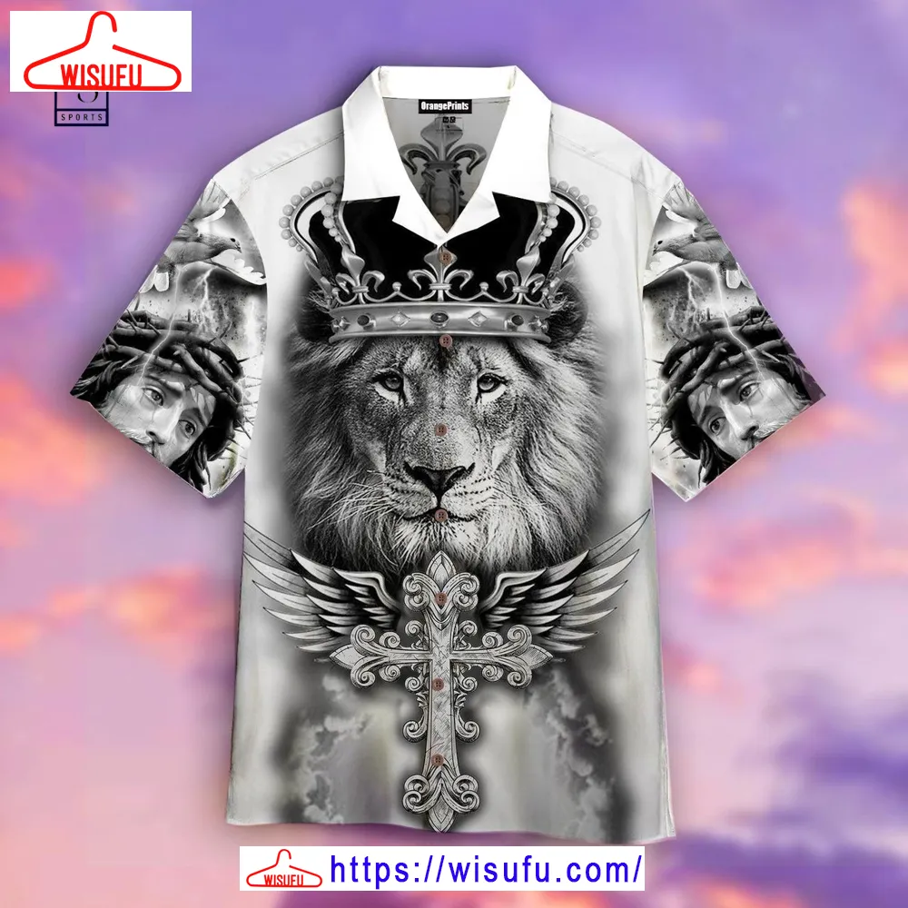 Black Lion King Hawaiian Shirt, New Fashion Gifts