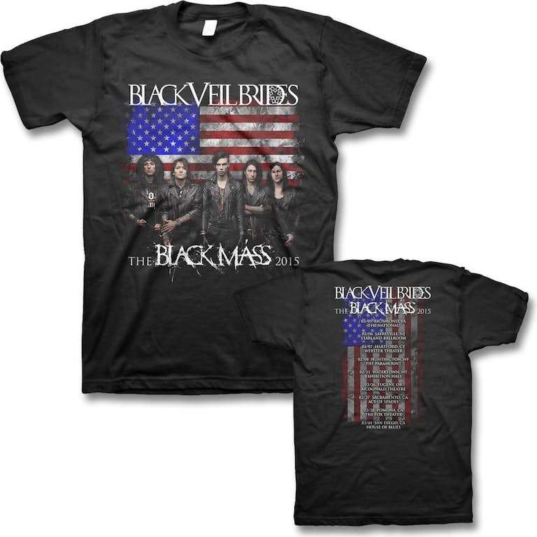 Black Mass 2015 U.S. Tour T-shirt