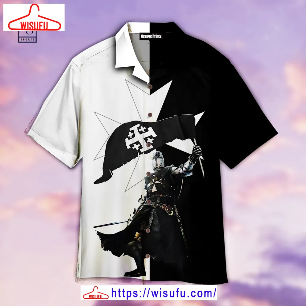 Black Templar Jerusalem Hawaiian Shirt, New Fashion Gifts