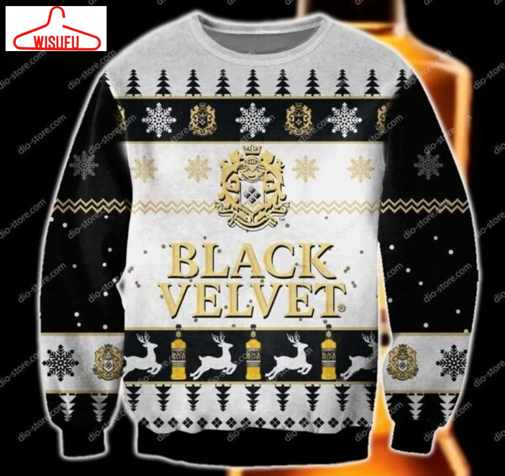 Black Velvet Ugly Christmas Sweater