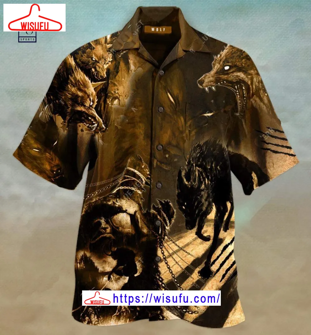 Black Wolf Hawaiian Shirt, New Fashion Gifts