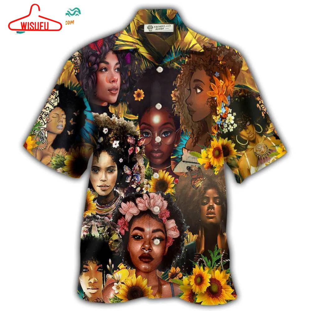 Black Women Is Strong Hawaiian Shirt- Wisufu Aloha