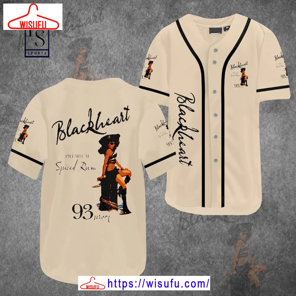 Blackheart Spice Rum Baseball Jersey, New Fashion Gifts