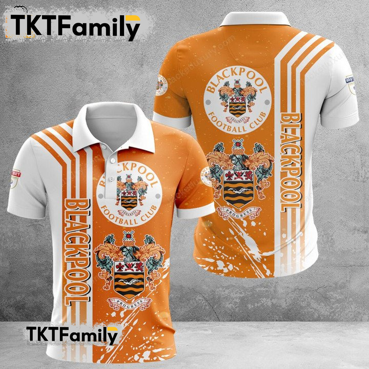 Blackpool F.C 3D Polo Shirt TKT Familys