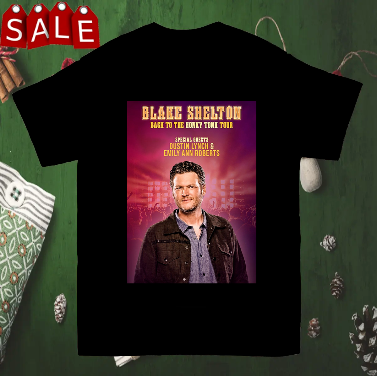 Blake Shelton Back To The Honky Tonk Tour T Shirt