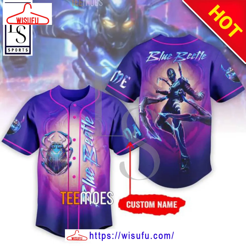 Blue Beetle Customized Baseball Jersey, New Fashion Gifts