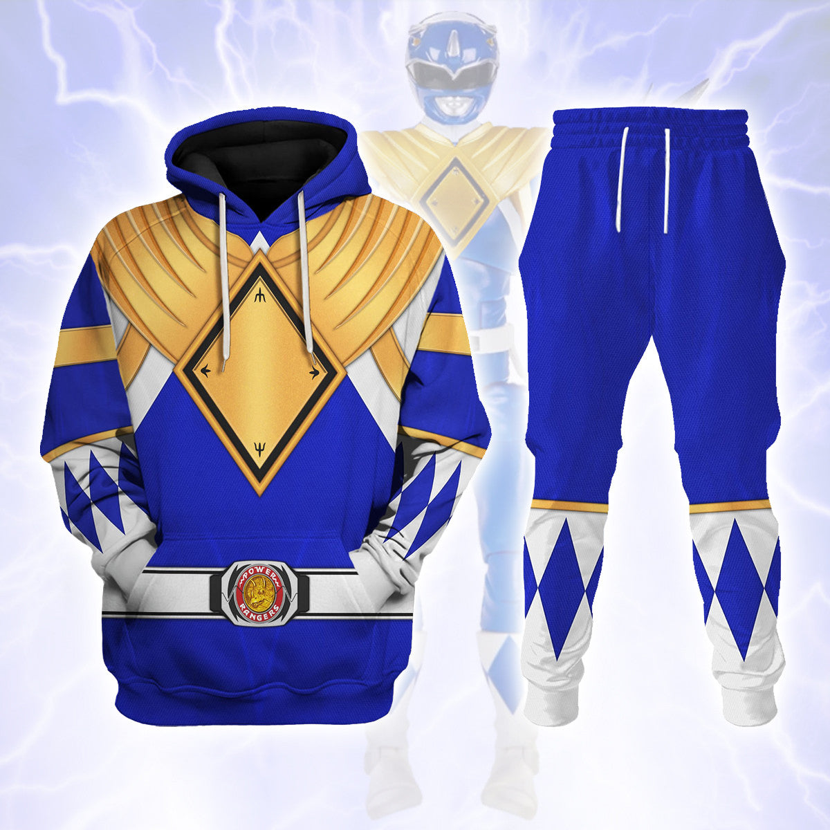 Blue Ranger Dragon Shield  Track suit