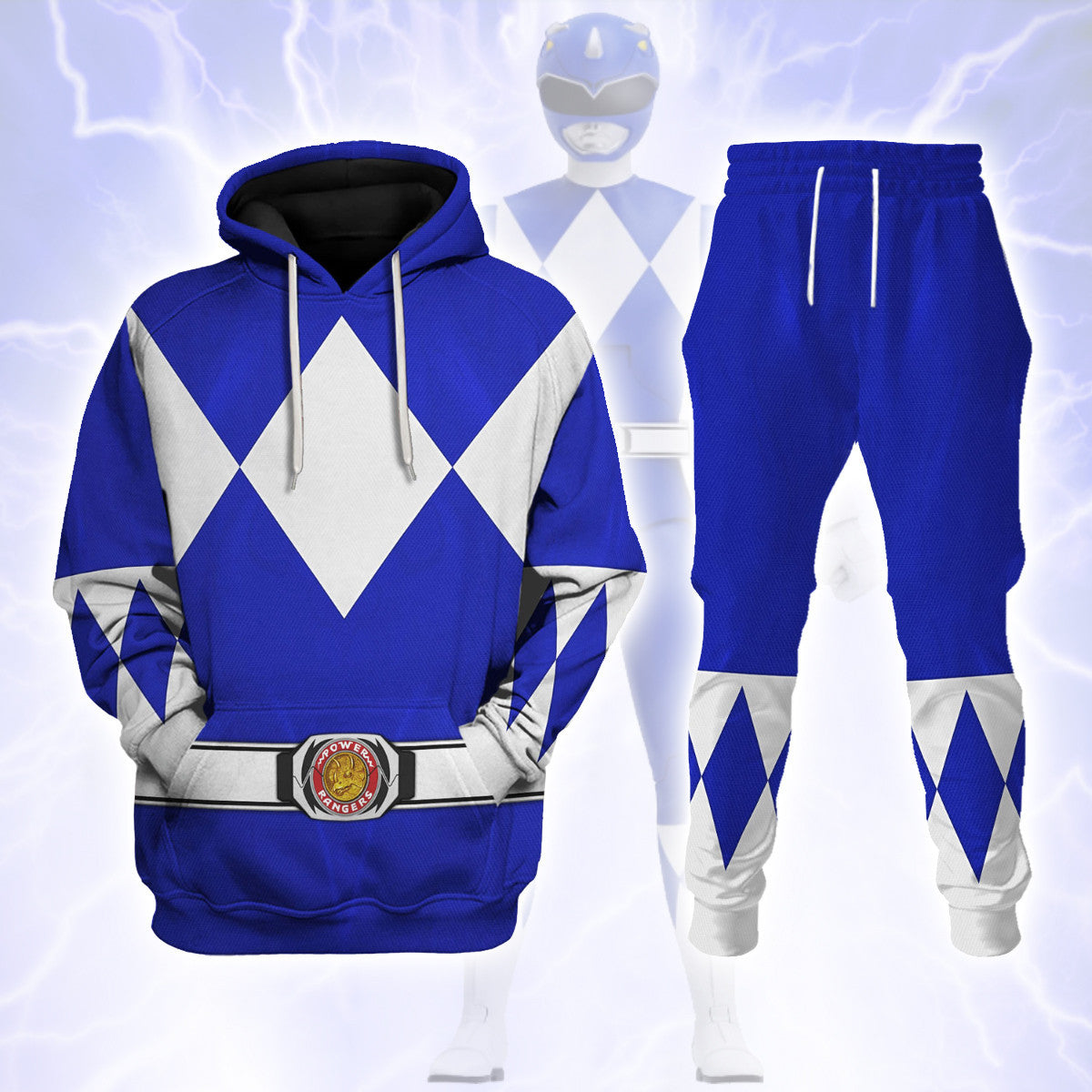 Blue Ranger Mighty Morphin Track suit