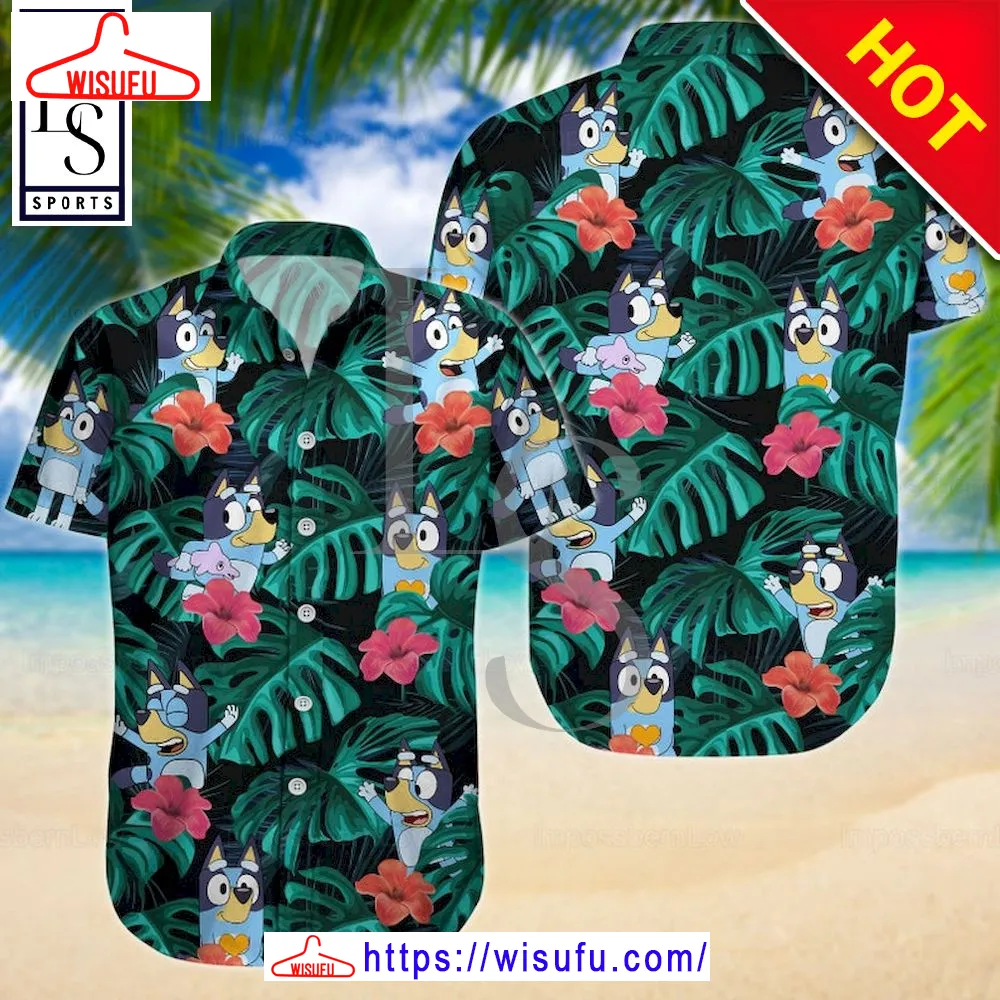 Bluey Jungle Hawaiian Shirt, New Fashion Gifts