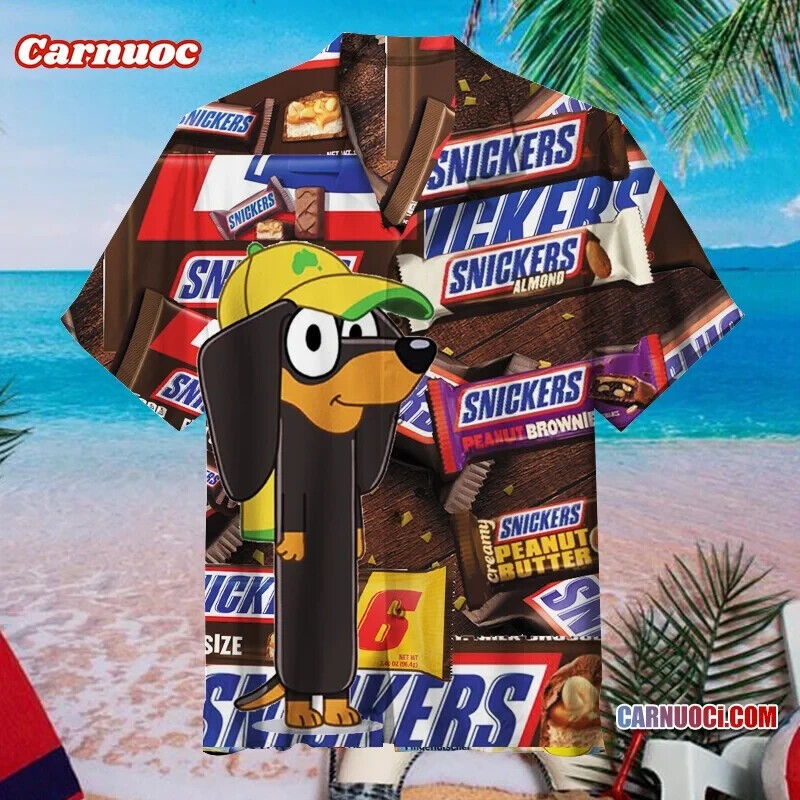 Bluey with Snicke - HAWAIIAN SHIRT, S-5XL US Size, Limited Edition Gift For Fans