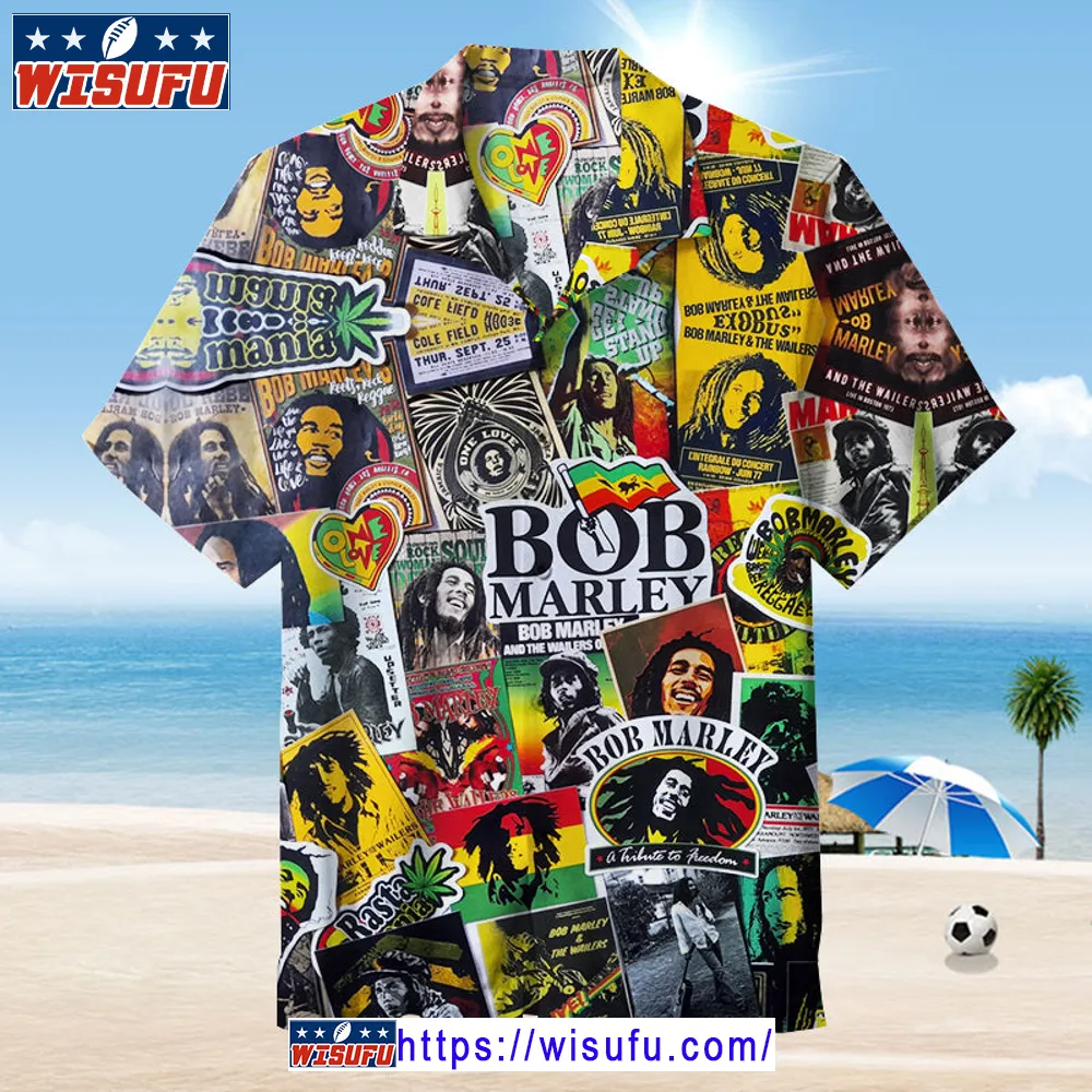 Bob Marley And The Wailers - Unis-ex Hawaiian Shirt