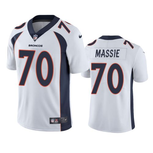 Bobby Massie 70 Denver Broncos White Vapor Jersey