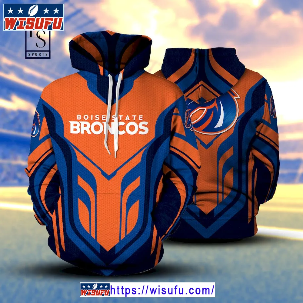 Boise State Broncos Premium 3d Hoodie