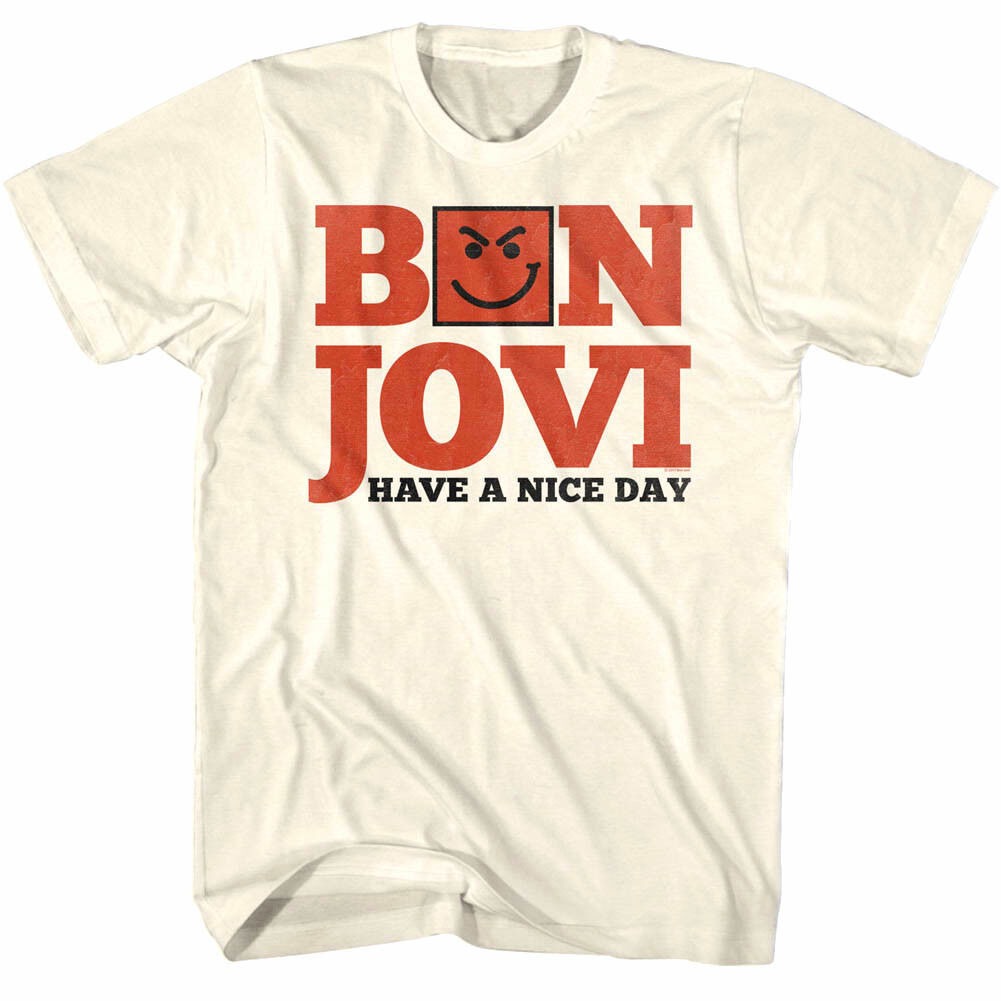 Bon Jovi Have a Nice Day Men's T shirt Album Cover Art Music Rock Band Merch