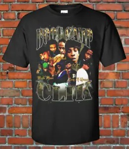 Boot Camp Clik Vintage 90s Style Hip Hop Bootleg Tee Duck Down OGC Black Moon