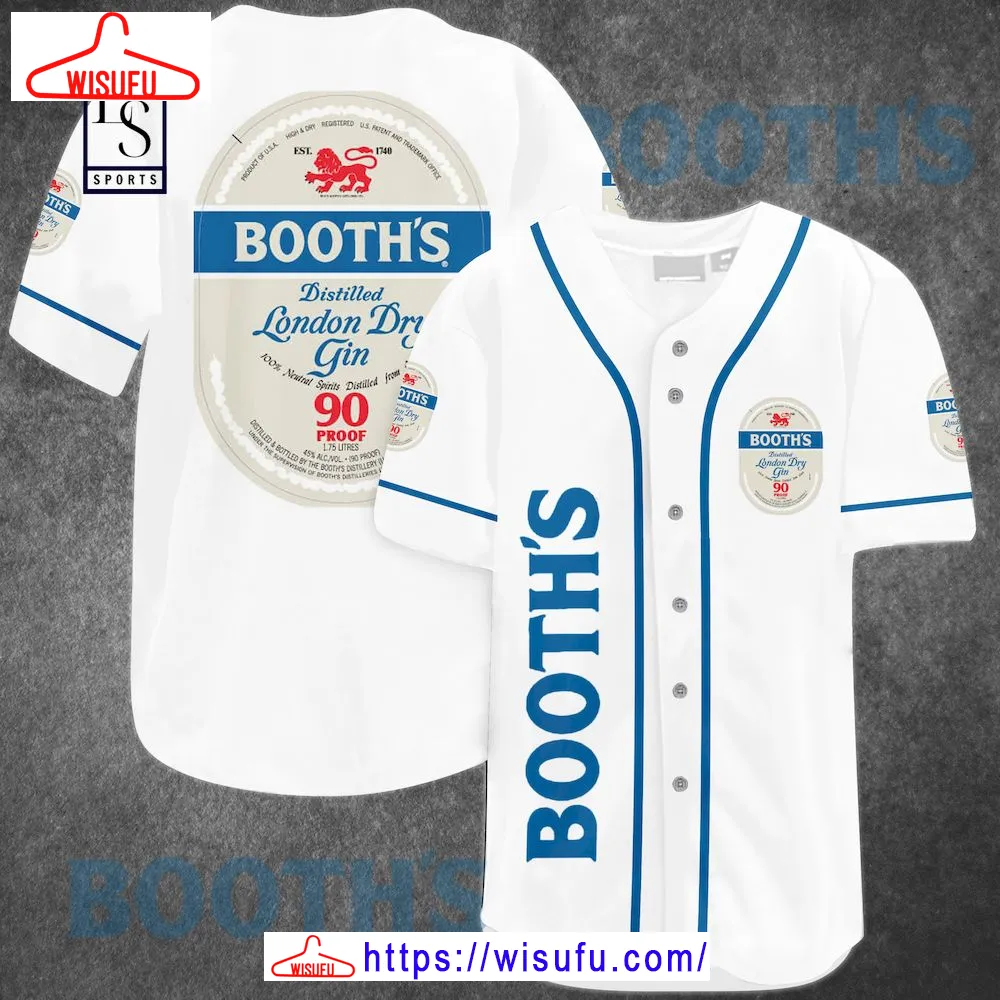 BoothÃ¢â¬â¢s Gin Baseball Jersey, New Fashion Gifts