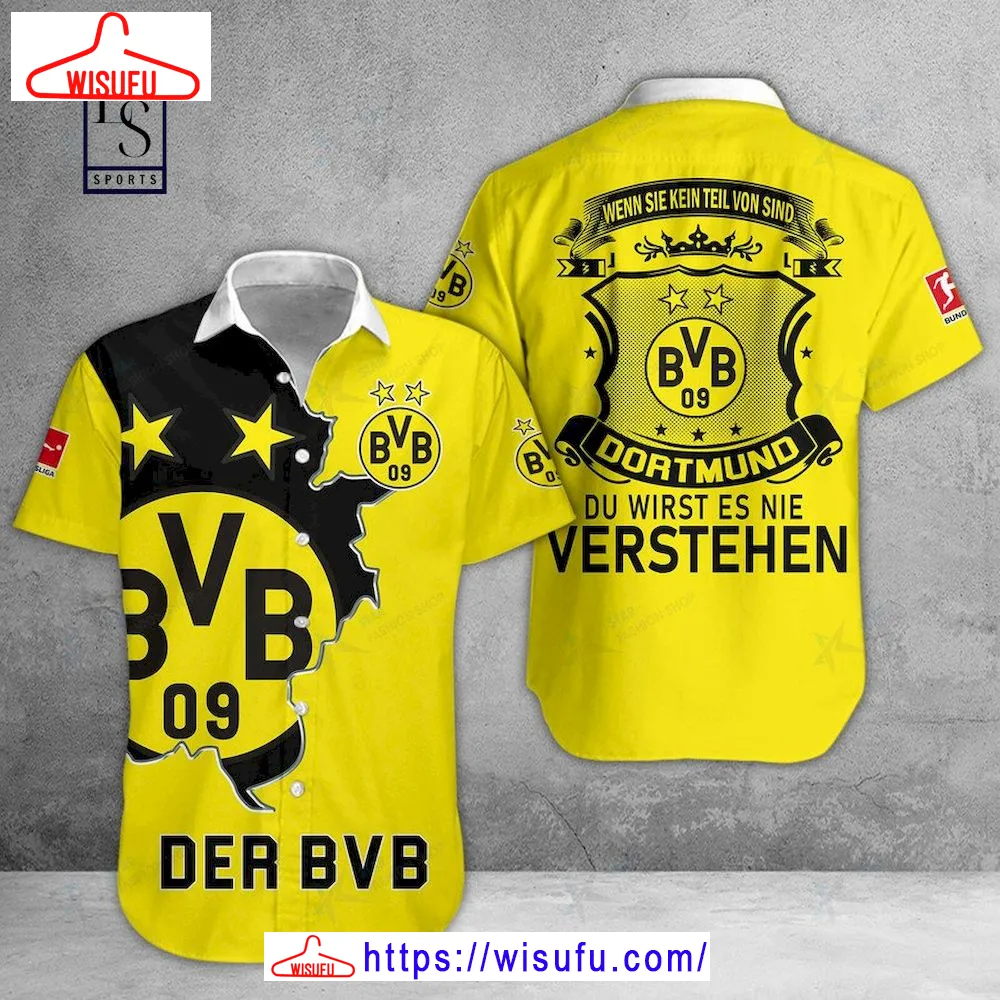 Borussia Dortmund Der Bvb Hawaiian Shirt, New Fashion Gifts