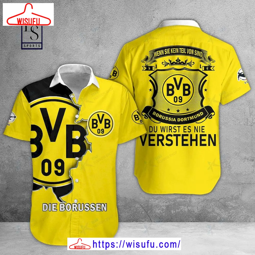 Borussia Dortmund Die Borussen Hawaiian Shirt, New Fashion Gifts