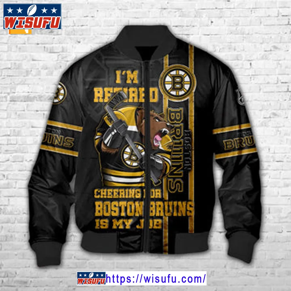 Boston Bruins I'm Retired Bomber Jacket