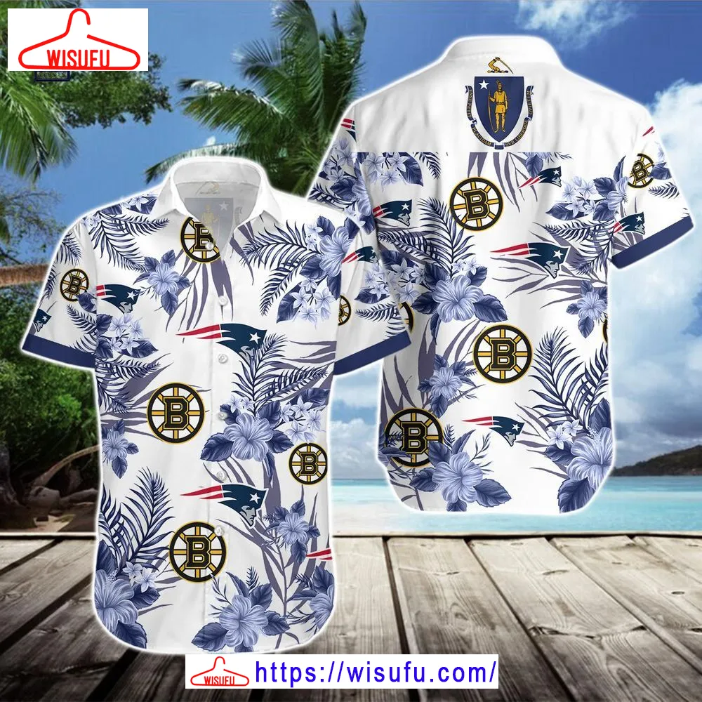 Boston Bruins Patriots Hawaiian Shirt, New Fashion Gifts