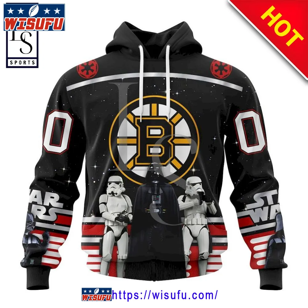 Boston Bruins Special Star Wars May The 4th Be With You Personalized Hoodie