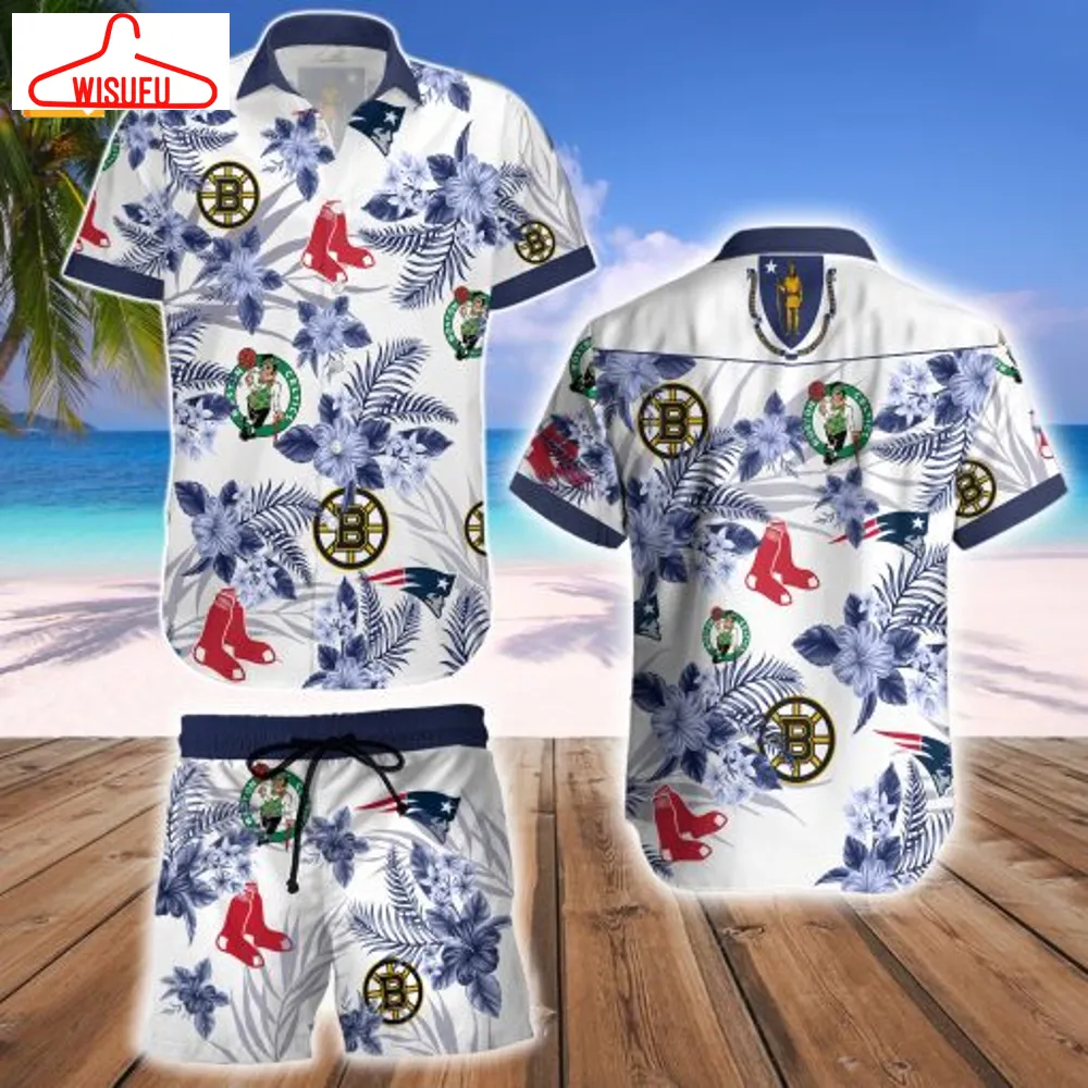 Boston Celtics Boston Bruins Boston Red Sox New England Patriots Hawaiian Shirt, New Fashion Gifts