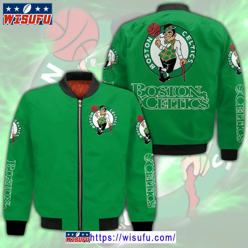 Boston Celtics Green Bomber Jacket