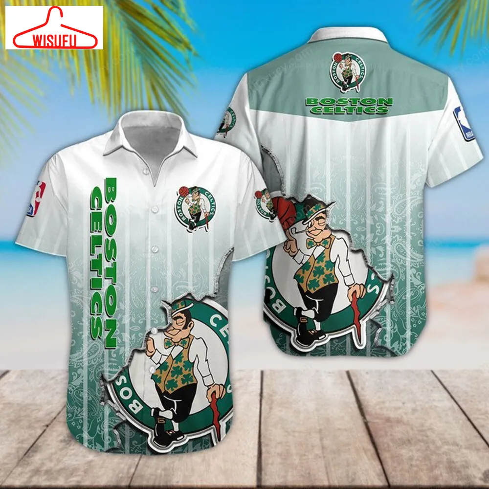 Boston Celtics N-ba New Hawaiian Shirt, New Fashion Gifts